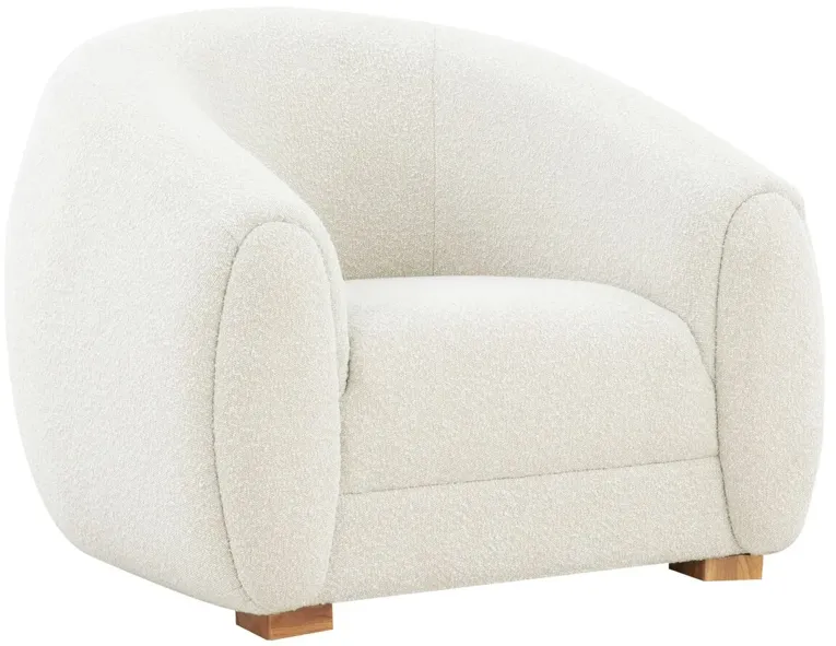 Montrose Boucle Accent Chair, Ivory