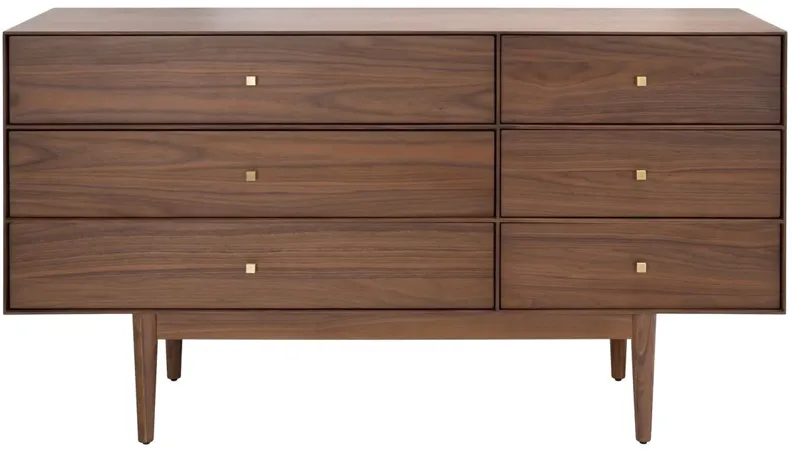 Claremont 6-Drawer Dresser, Walnut