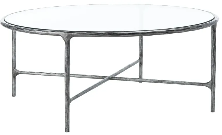 Bastian Round Forged Iron Coffee Table