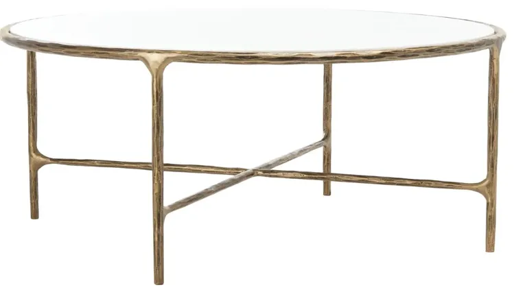 Bastian Round Forged Iron Coffee Table