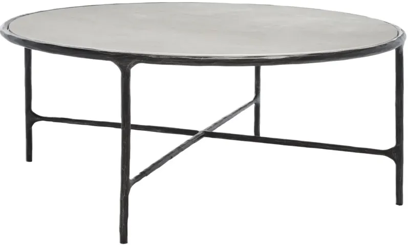 Bastian Round Forged Iron Coffee Table