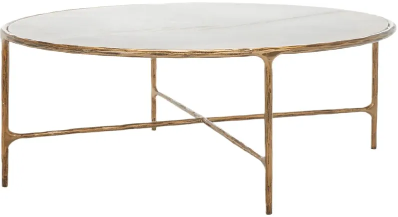 Bastian Oval Metal Coffee Table