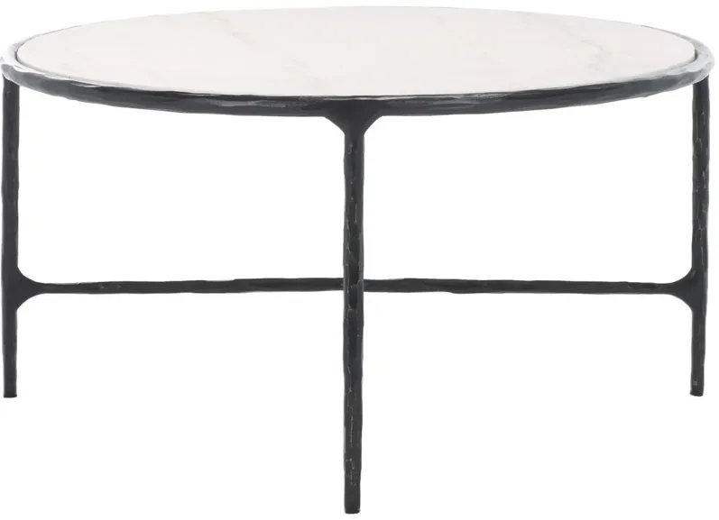 Bastian Oval Forged Iron Coffee Table