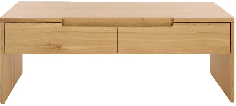 Armitage 4-Drawer Oak Wood Coffee Table, Natural
