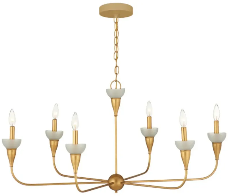Aurelia Frost Chandelier, Gold