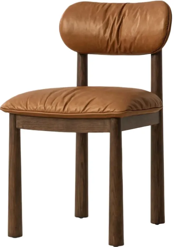Avery Leather Dining Chair, Sonoma Butterscotch