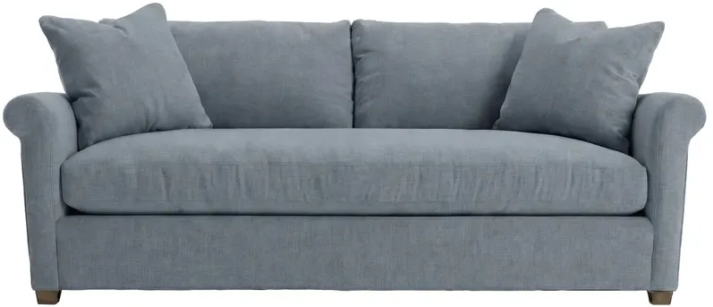 Sinclair Performance Linen-Blend Bench-Seat Roll Arm Sofa