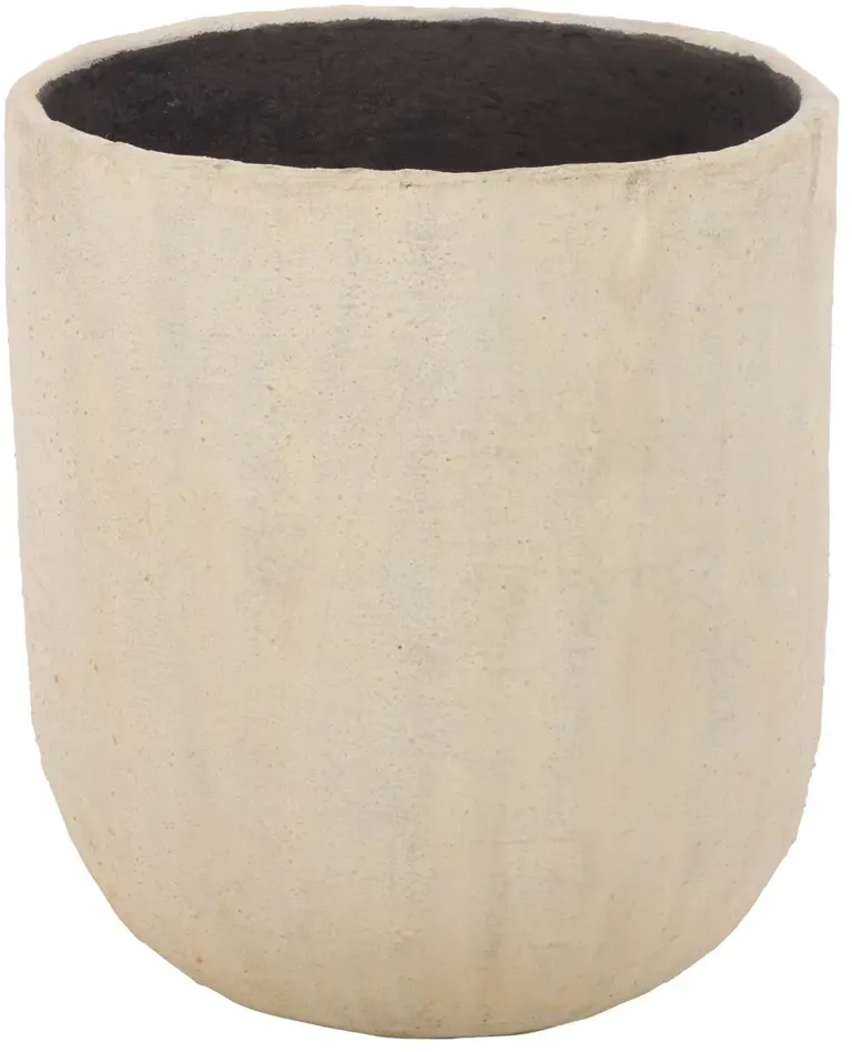 Amani Outdoor Cement & Bamboo Planter