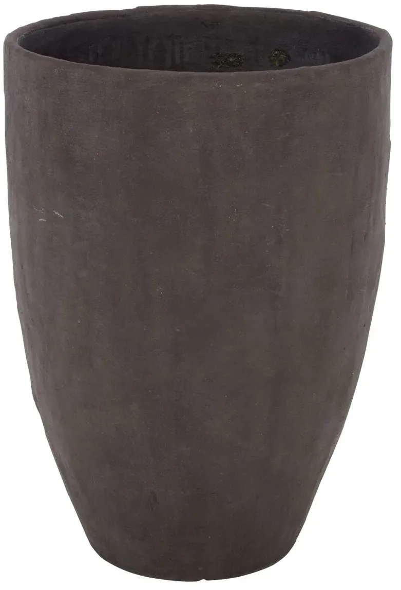 Amani Outdoor Cement & Bamboo Pedestal Planter