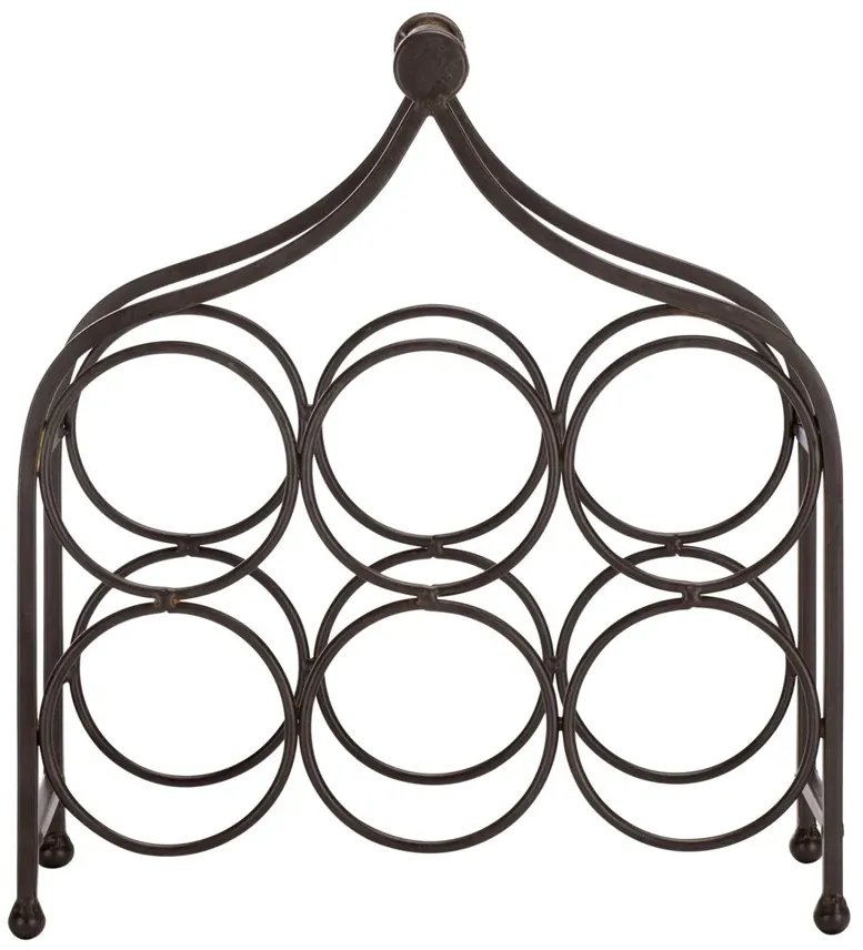 Justine Iron Wine 6Pc Bottle Holder