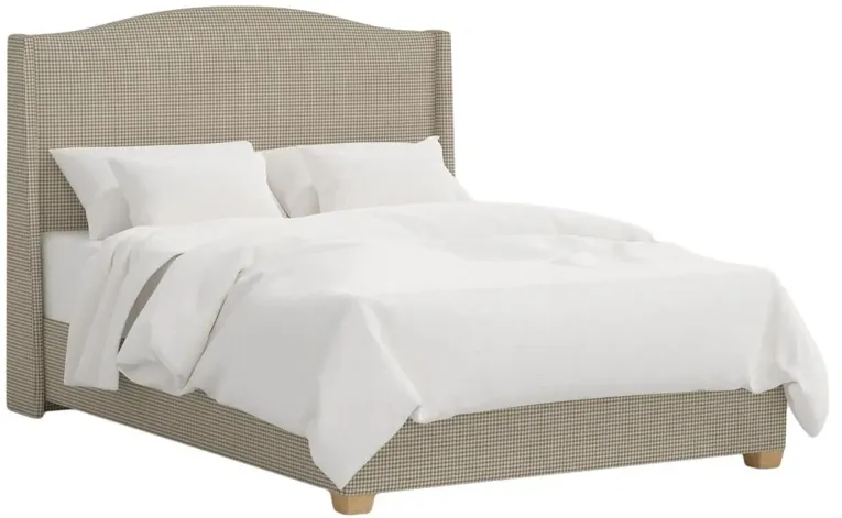 Julia Wingback Bed, Mini Gingham