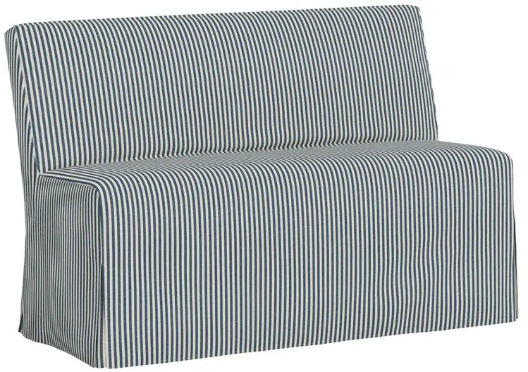 Lindy Slipcover Dining Banquette, Jane Stripe
