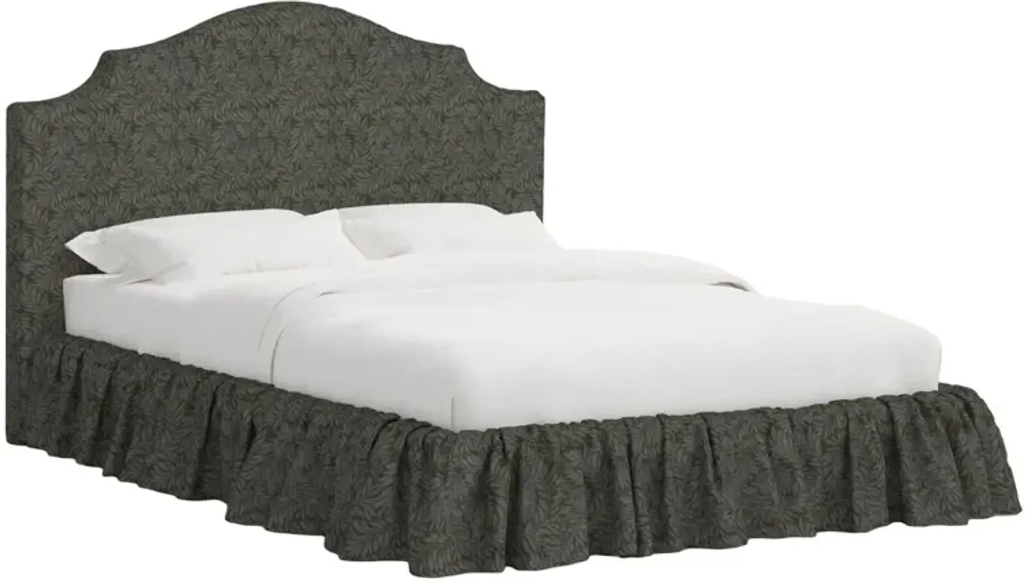 Thelma Ruffle Platform Bed Georgian Vine One Kings Lane | Furniture.com