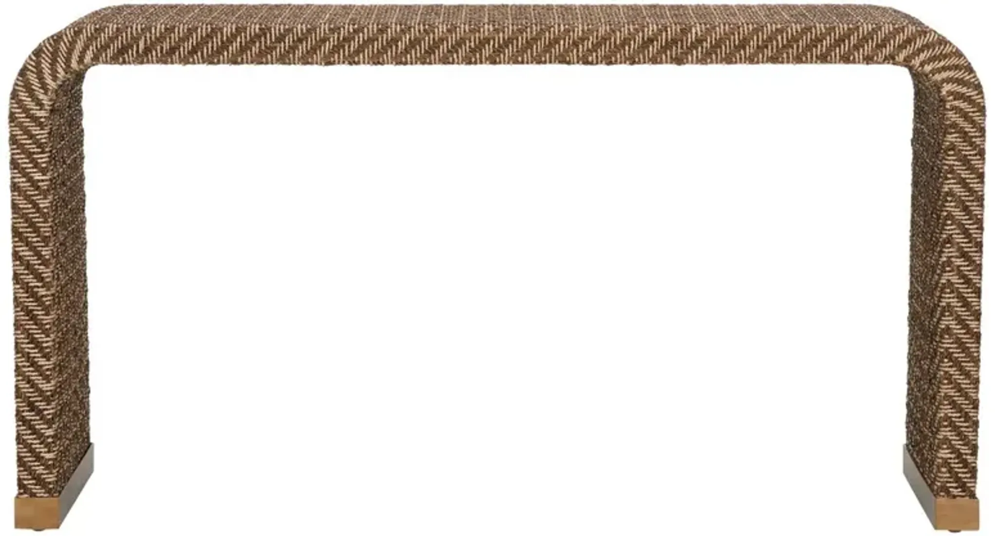 Abaca Rope Waterfall Console Table Natural One Kings Lane | Furniture.com