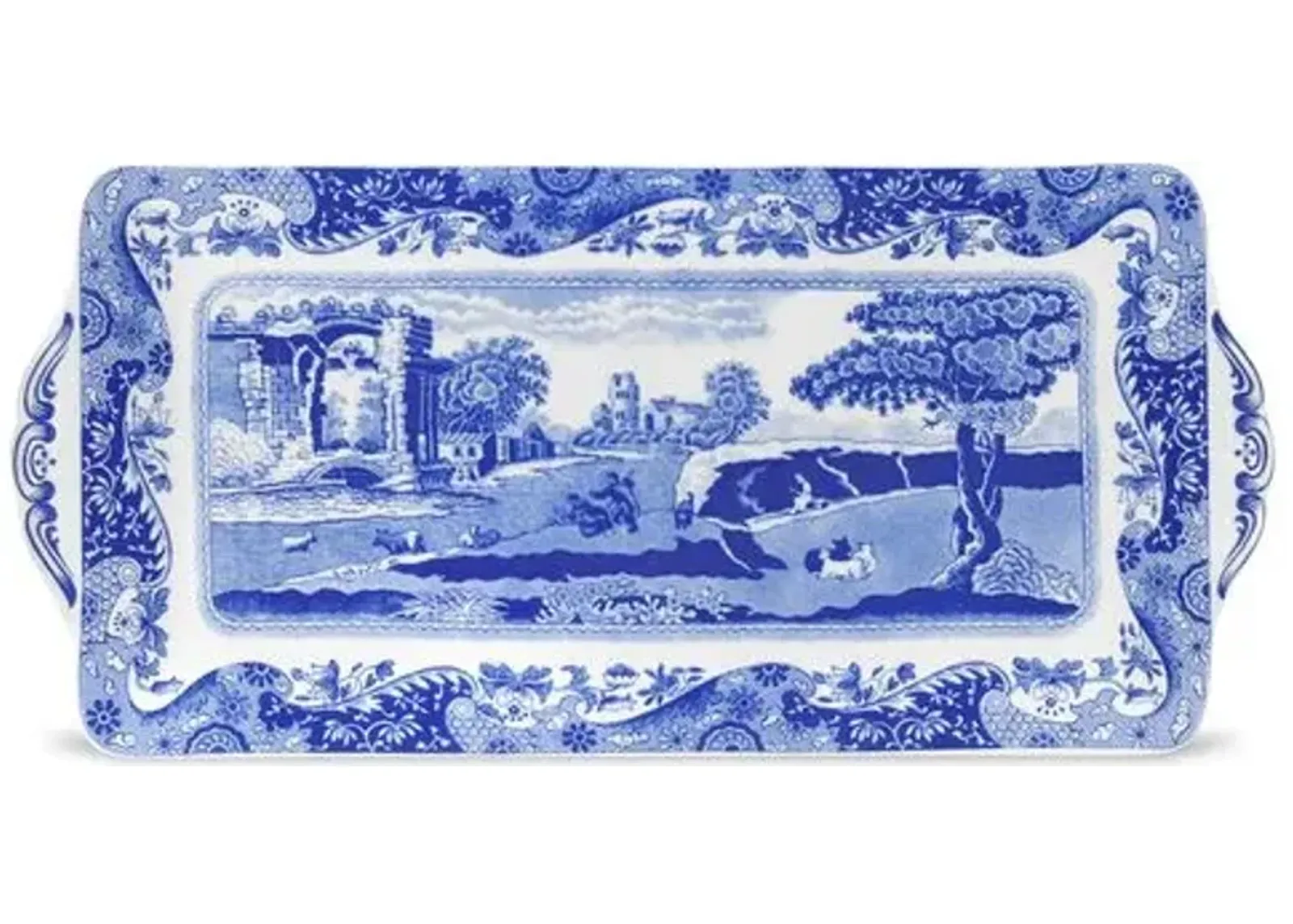 Spode Blue Italian Sandwich Tray