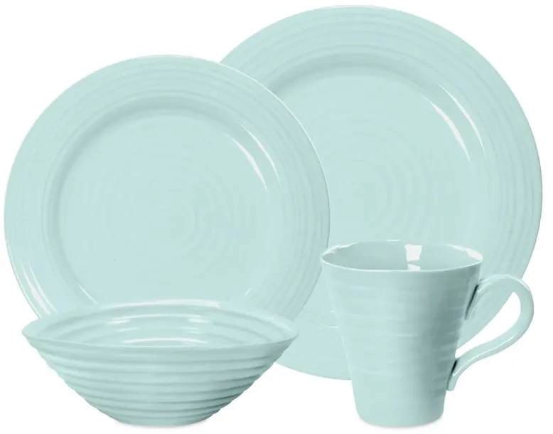 Asst. of 4 Sophie Conran Place Setting, Celedon