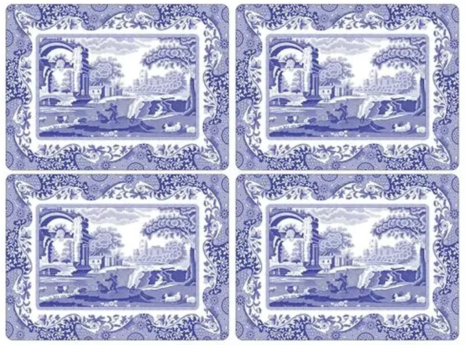 Pimpernel Blue Italian Placemats Set of 4 - Spode