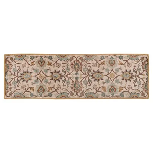 Corktree Rug - Taupe/Aqua - Gray - Gray