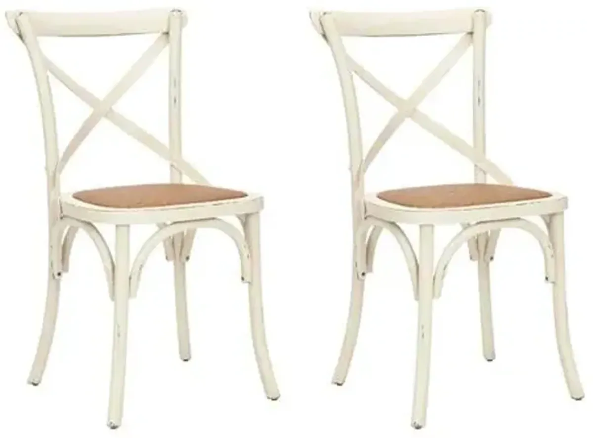 Set of 2 Bonnie Side Chairs - Ivory