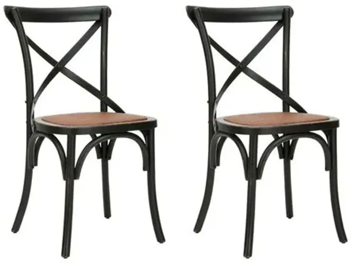 Black Bonnie Dining Chairs - Set of 2