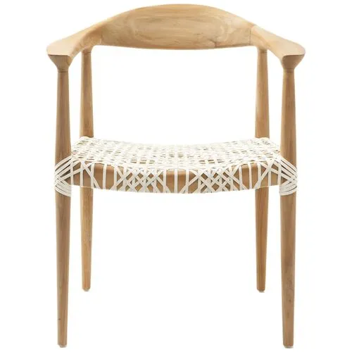 Francesca Armchair - Natural/White - Beige