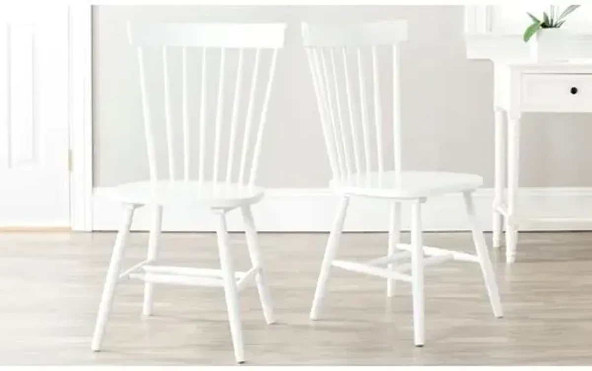 Set of 2 Abigail Side Chairs - White