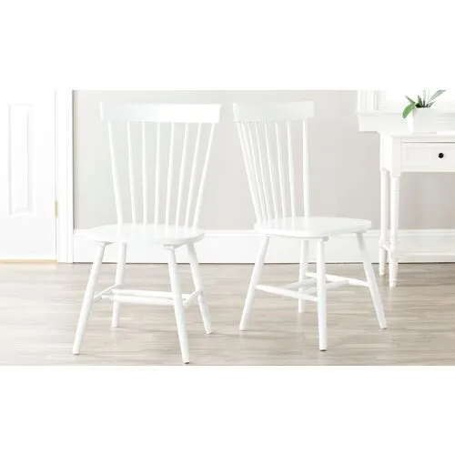 Set of 2 Abigail Side Chairs - White