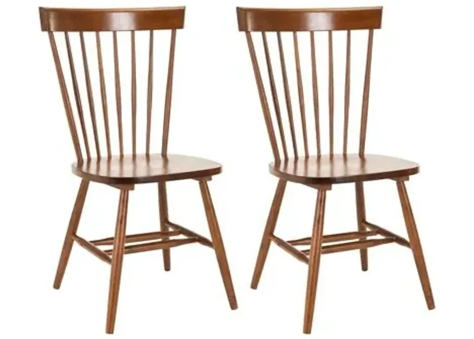 Set of 2 Abigail Side Chairs - Caramel - Brown