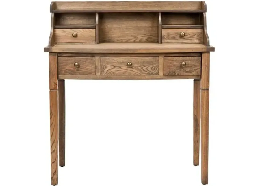 Ava Writing Desk - Natural - Brown