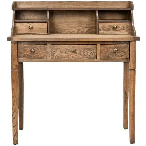 Ava Writing Desk - Natural - Brown