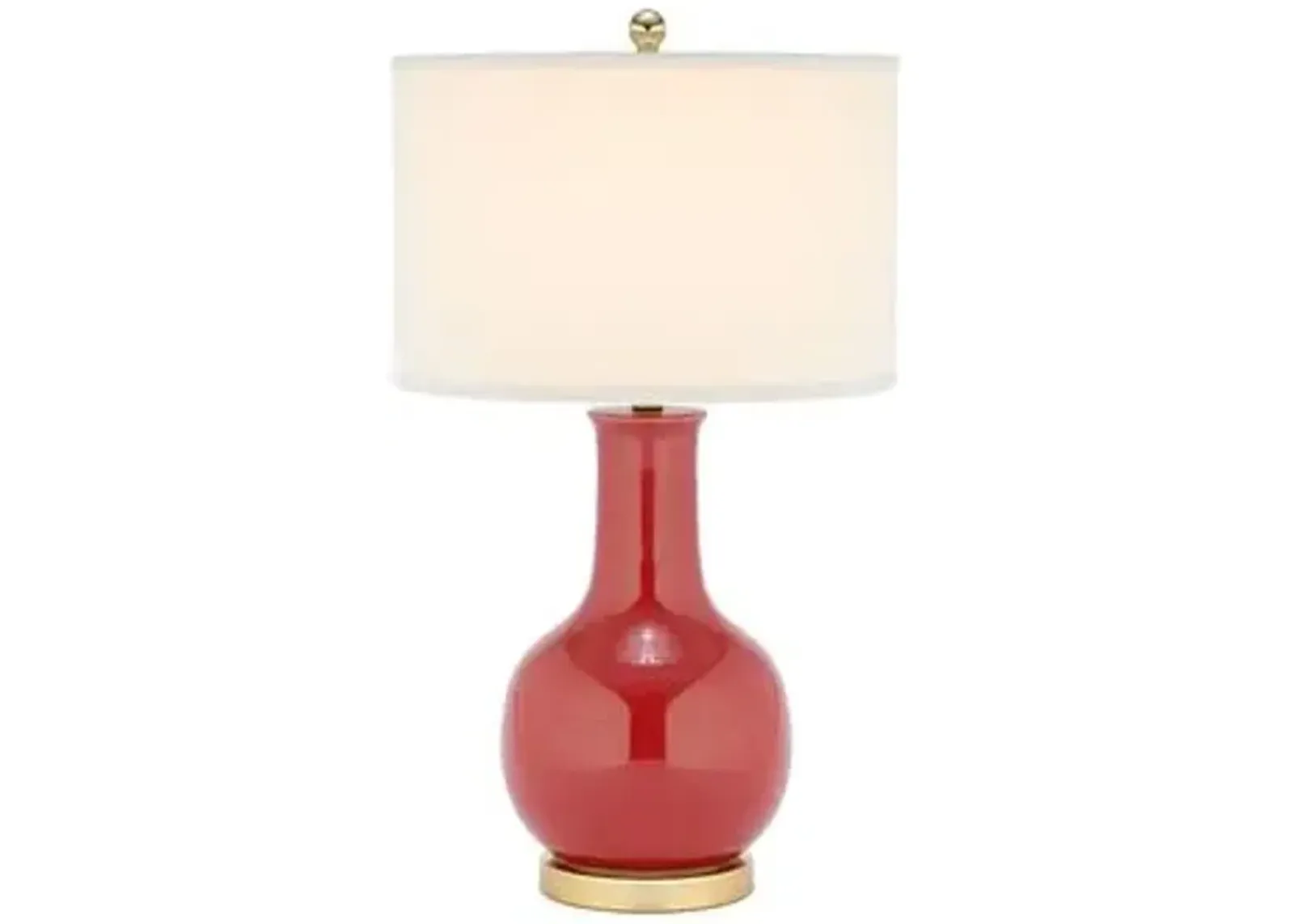 Evelyn Table Lamp - Red