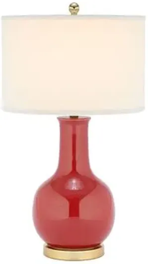 Evelyn Table Lamp - Red