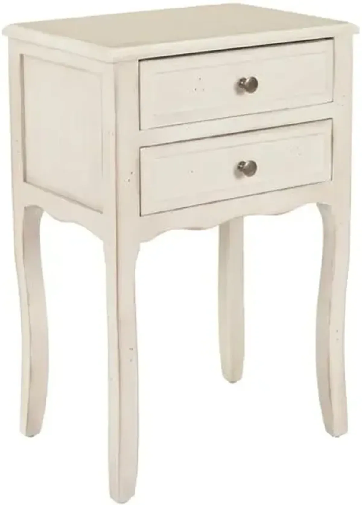 Lawrence Nightstand - Distressed White