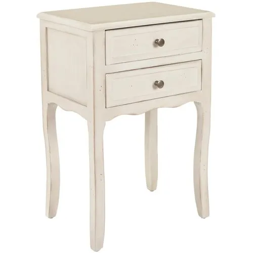 Lawrence Nightstand - Distressed White