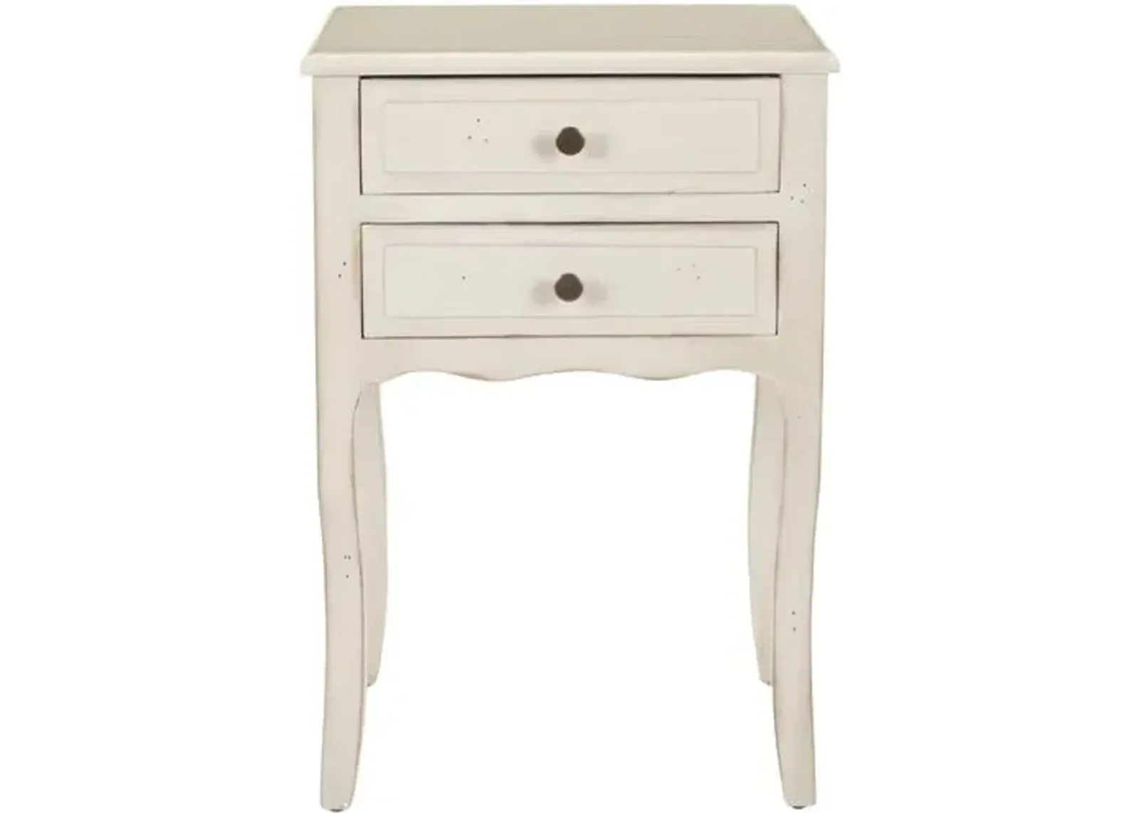 Lawrence Nightstand - Distressed White