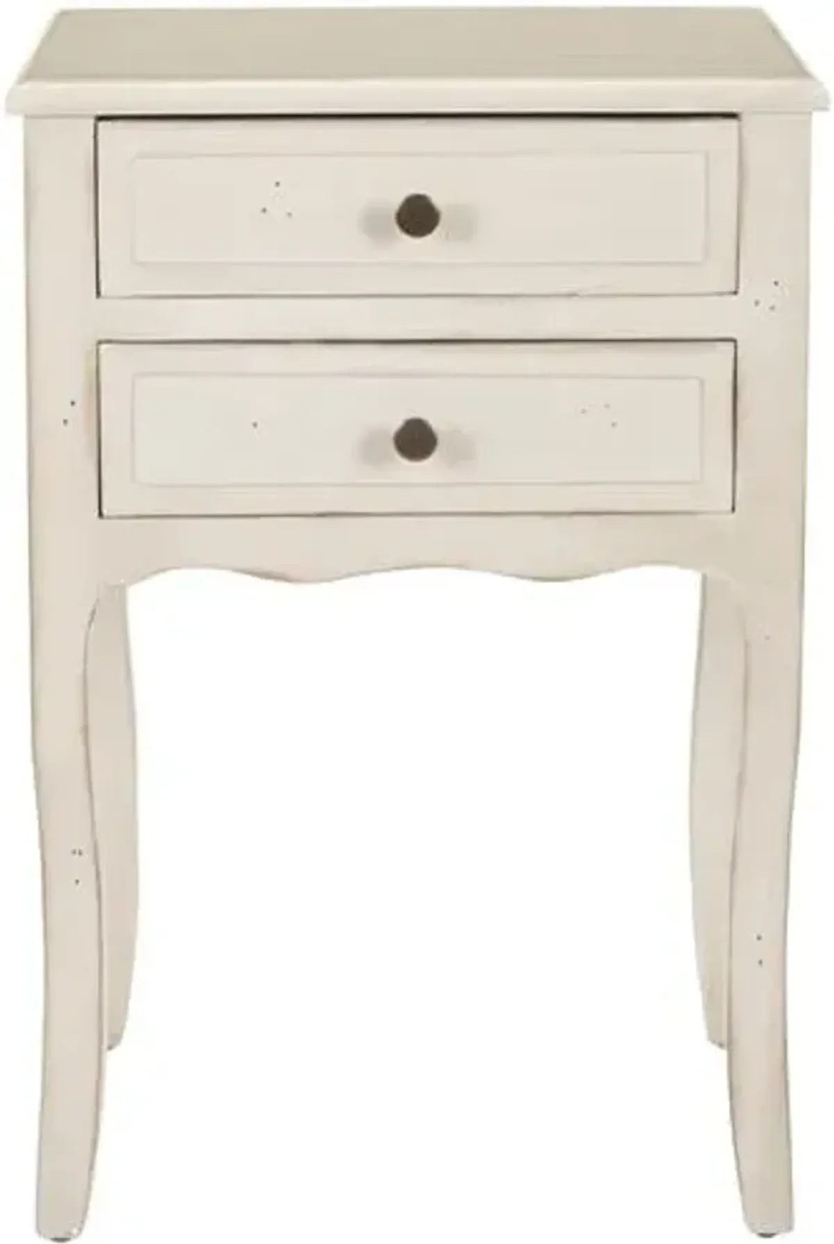 Lawrence Nightstand - Distressed White