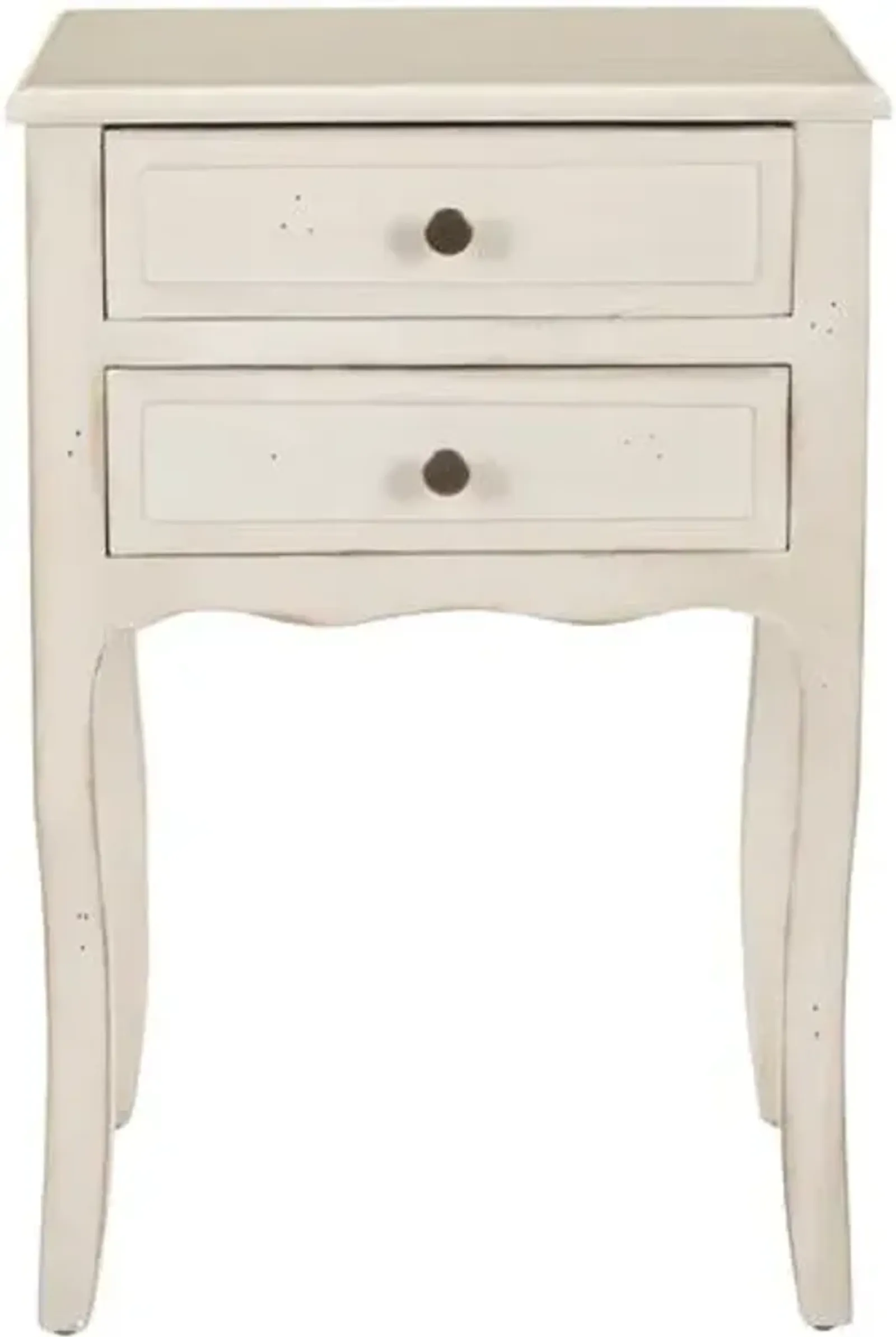 Lawrence Nightstand - Distressed White