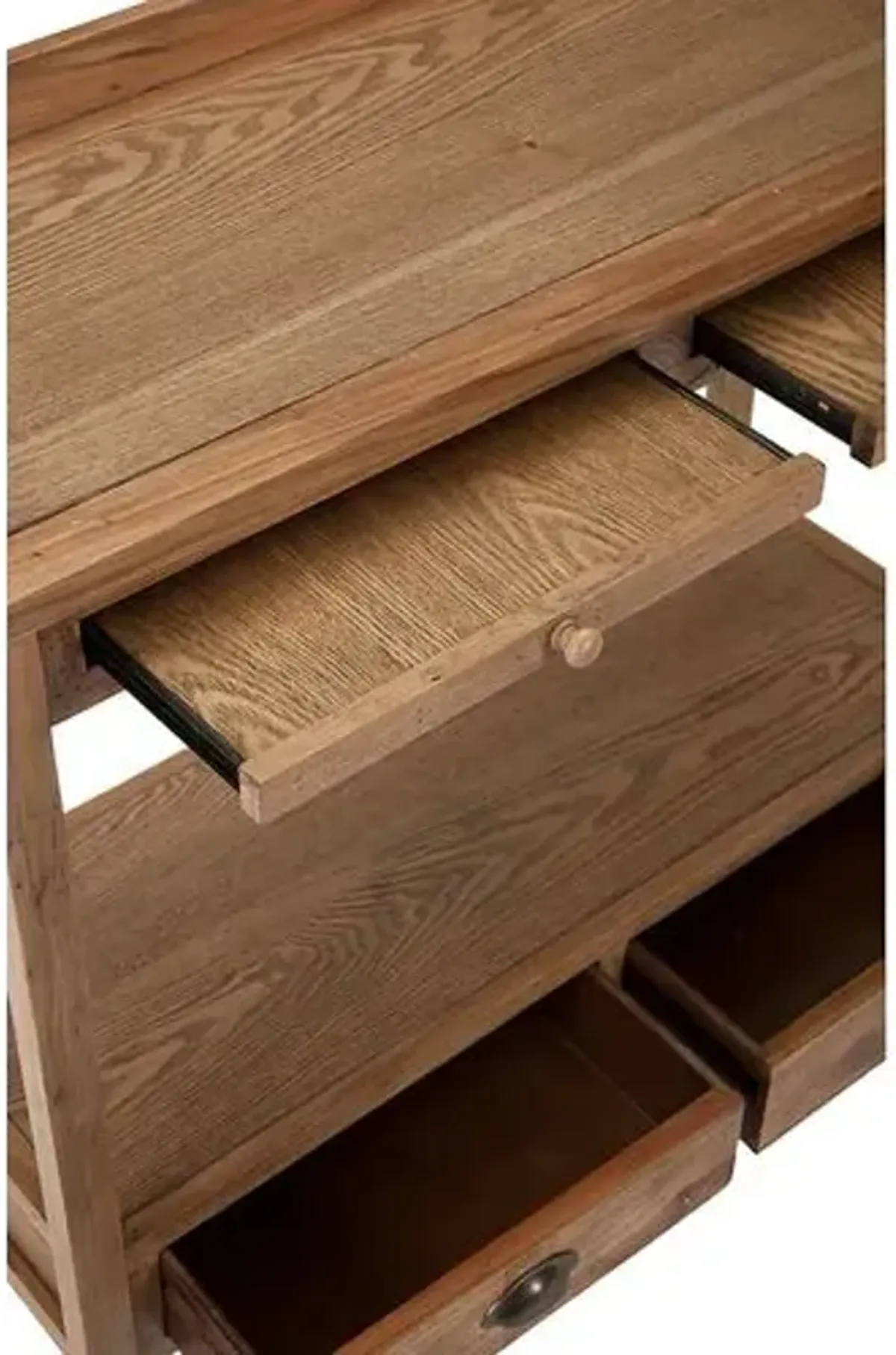 Bowdoin Console - Natural Elm - Beige