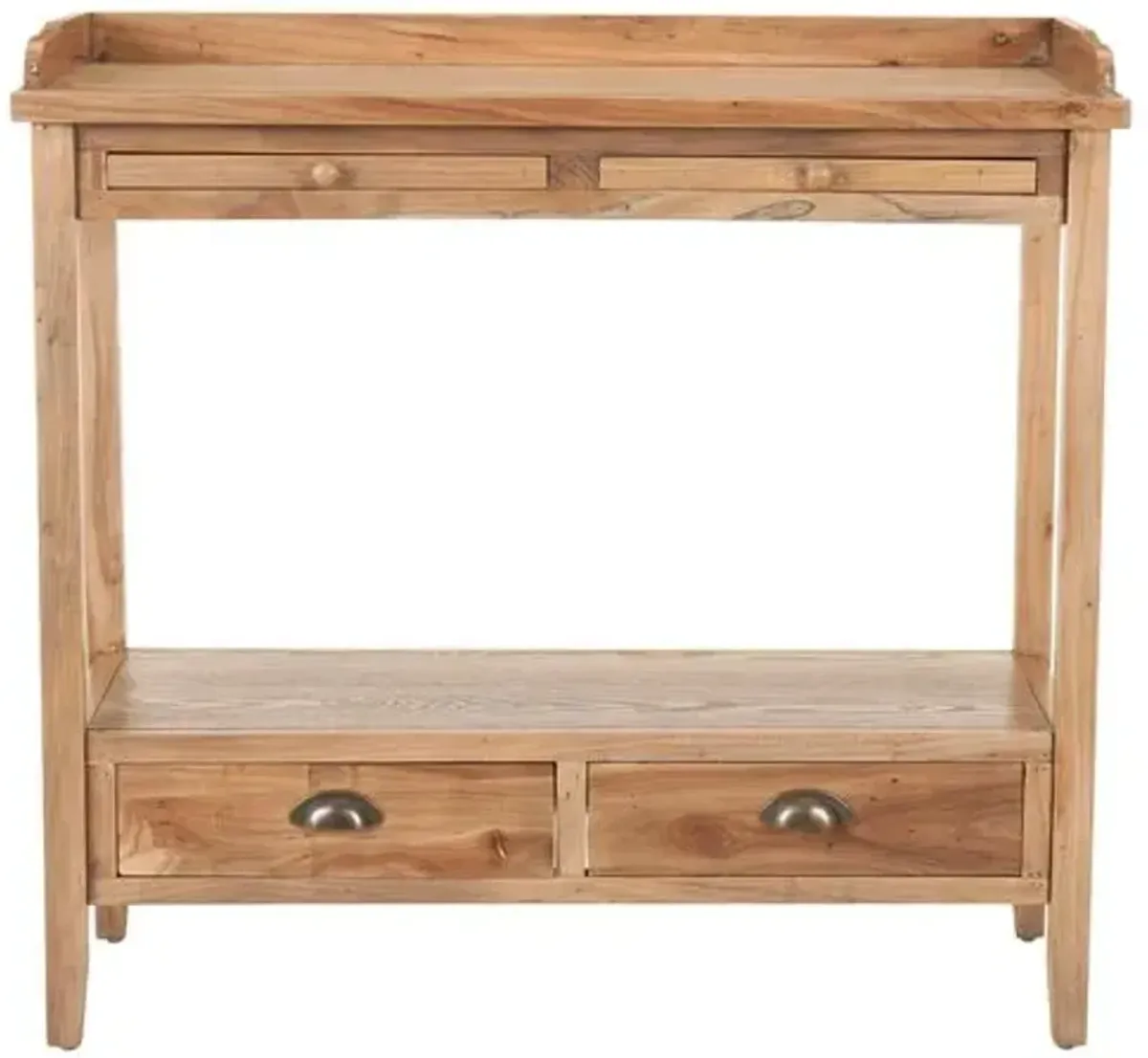 Bowdoin Console - Natural Elm - Beige