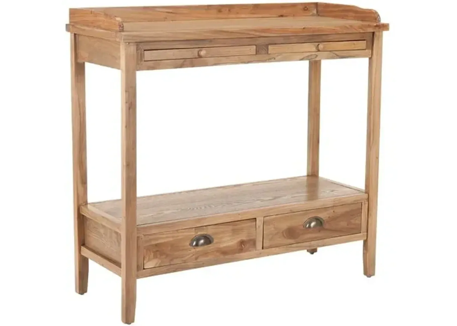 Bowdoin Console - Natural Elm - Beige