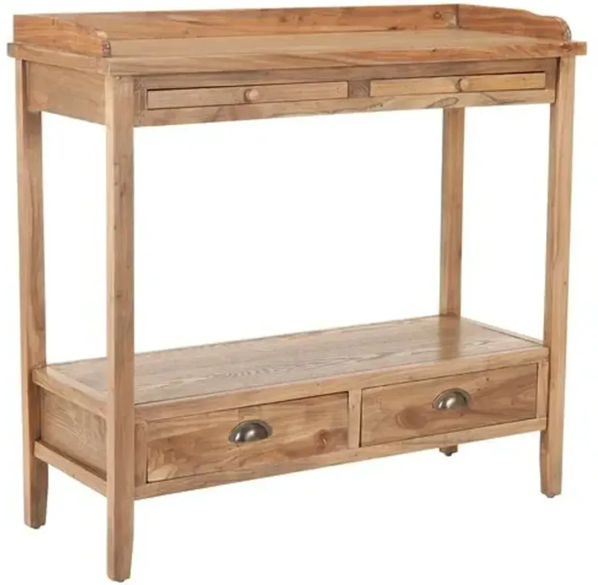 Bowdoin Console - Natural Elm - Beige