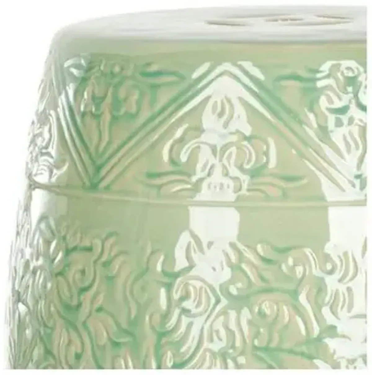 Rowan Garden Stool - Light Green