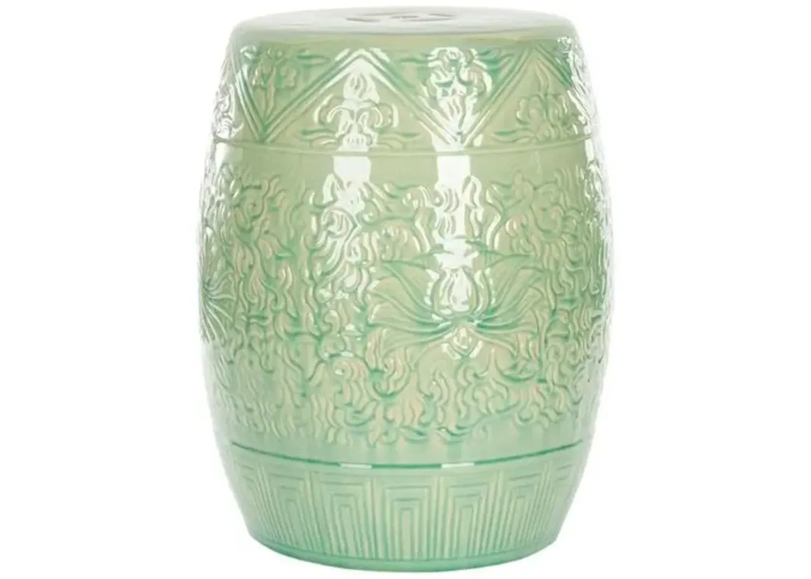 Rowan Garden Stool - Light Green