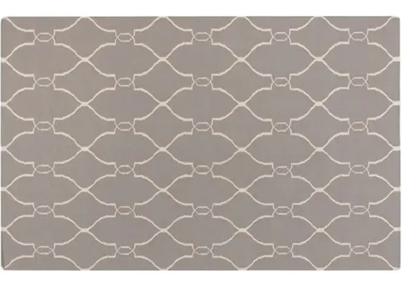 Pippa Flat-Weave Rug - Gray - Gray