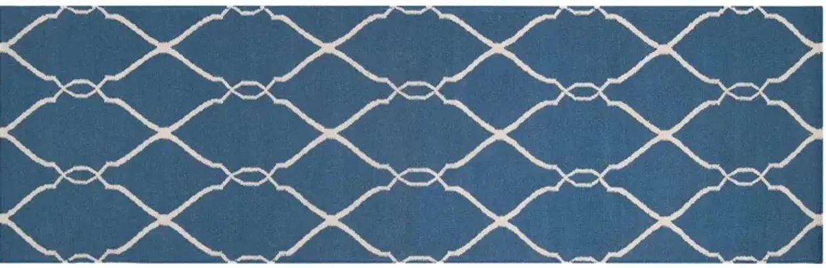 Pippa Flat-Weave Rug, Blue