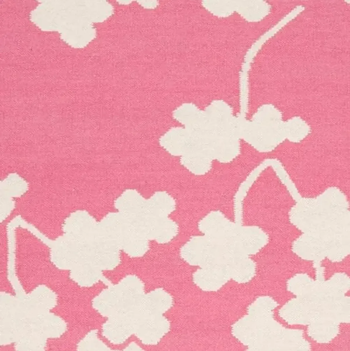 Columbia Flat-Weave Rug - Pink - Pink