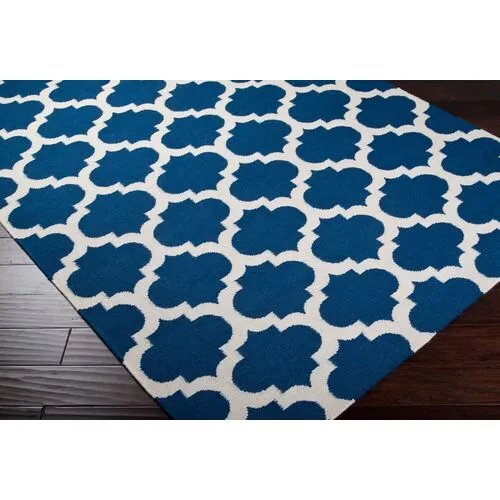 Frontier Rug - Navy/Beige - Blue - Blue