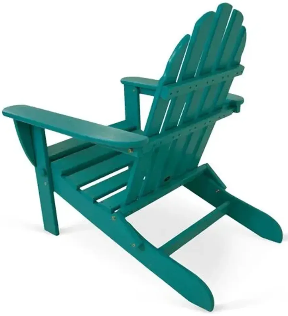 Classic Folding Outdoor Adirondack Chair - Teal - Blue