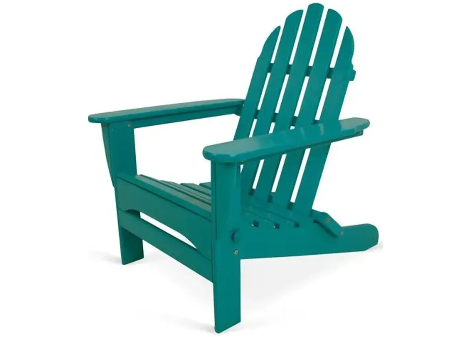 Classic Folding Outdoor Adirondack Chair - Teal - Blue