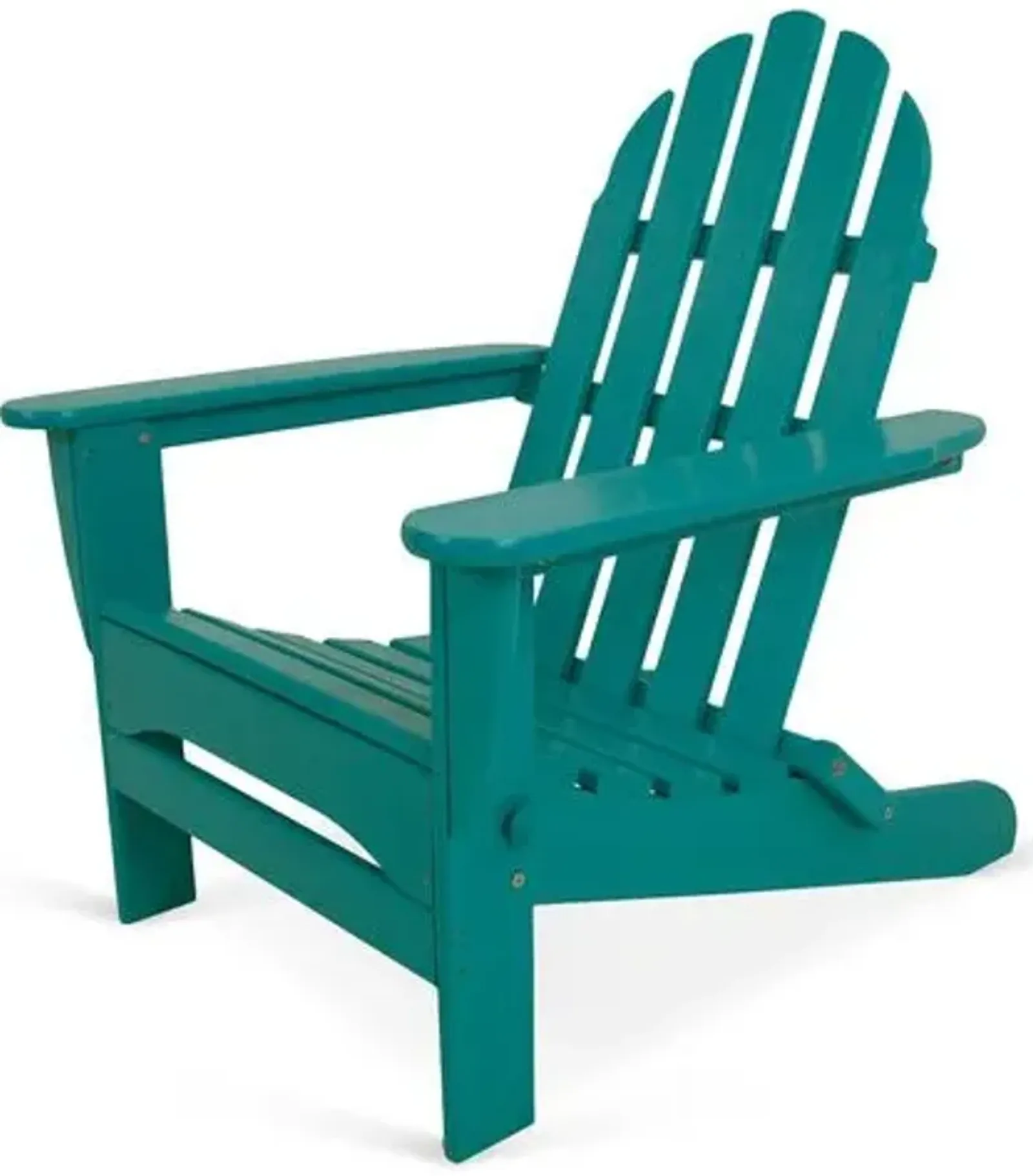 Classic Folding Outdoor Adirondack Chair - Teal - Blue